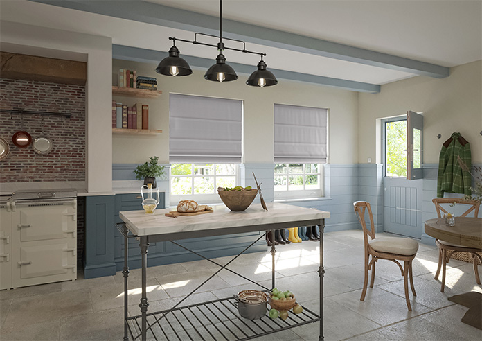 Luxe Velvet, Silver - Roman Blind - Image 6